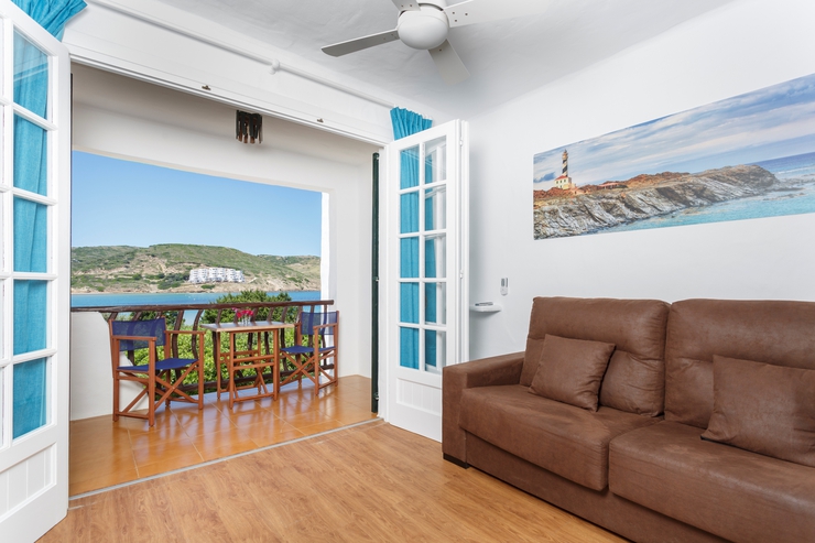 Apartamento un dormitorio vista mar frontal Carema Garden Village Menorca